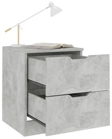 Noptiera, gri beton, 40x40x50 cm, PAL 1, Gri beton