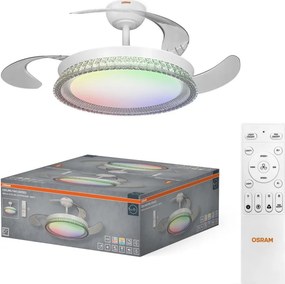 Osram - LED RGB, lumină reglabilă cu ventilator CIERZO LED/35W/230V 3000-6500K + telecomandă