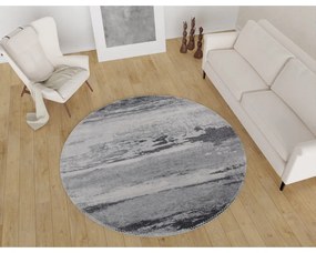 Covor gri lavabil rotund ø 100 cm – Vitaus