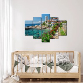 Tablou - Sat pitoresc de coastă (150x105 cm)