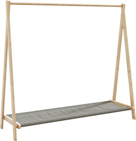 vidaXL Cuier pentru haine cu rafturi, 106x34x102 cm, bambus