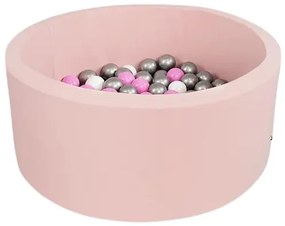 Piscină uscată cu mingi 100buc 70x27cm roz, Smart S Princess