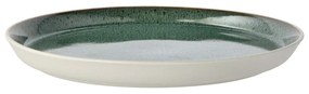 Farfurie albă/verde din gresie ø 27 cm Gastro White/Green – Bitz