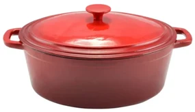 Oala ovala din fonta emailata 6.2L, roaster Perfect Home 10568