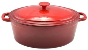 Oala ovala din fonta emailata 6.2L, roaster Perfect Home 10568