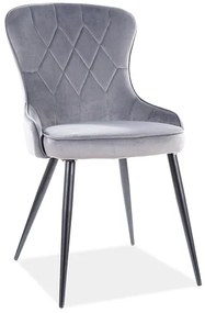 Scaun de sufragerie Lloyd (Gri + Negru). 1050457