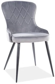 Scaun de sufragerie Lloyd (Gri + Negru). Promo -7%. 1050457