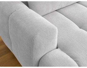 Colțar gri deschis extensibil/cu spațiu de depozitare (cu colț pe partea dreaptă/cu șezlong) Fuji – Bobochic Paris