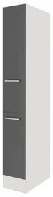 Dulap de cămară Yorki dimensiunea 30, corp alb cu față antracit satinat
