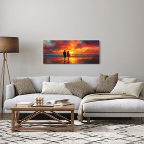 Tablou - Plimbare pe plajă (120x50 cm)