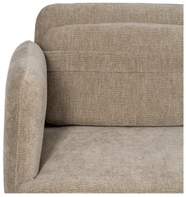 Canapea bej cu tapițerie din chenille 127 cm Bind – Ixia
