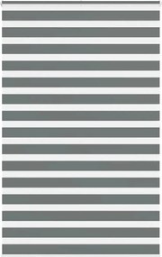 vidaXL Jaluzea tip zebra gri închis lățime țesătură 135,9 cm poliester