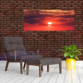 Tablou cu soarele colorat (120x50 cm)