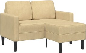 vidaXL Canapea cu 2 locuri cu șezlong în formă de L gri-verzui