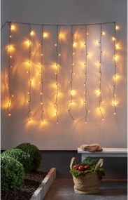 Perdea LED de Crăciun de exterior Eglo 410828 GOLDEN 80xLED 1,3m IP44 alb cald
