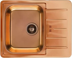 Chiuveta inox Alveus Monarch Line 60 finisaj cupru 62x50 cm
