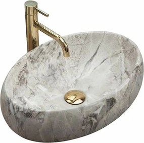 Lavoar stil piatra gri pe blat Rea Linda Stone 48,3 cm