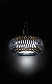 Lustra design Art Deco unicat realizat manual Kalatos negru/auriu