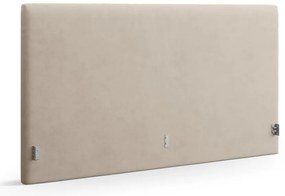 Tăblie de pat maro deschis tapițată 210,5x100 cm Remo – Micadoni