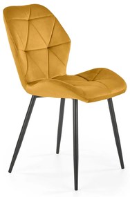 Scaun K453 velvet mustariu