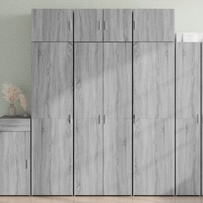 vidaXL Dulap înalt, gri sonoma, 70x42,5x185 cm, lemn prelucrat