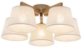 Brilagi - Lustră aplicată LATTE SABIA 5xE27/15W/230V pin/crem