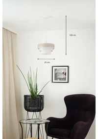 Lustră pe cablu Brilagi ALASKA LUNETA 1xE27/15W/230V d. 25 cm gri/crem