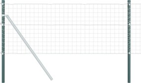 vidaXL Stâlp de gard. 12 pcs Verde 60 cm Oțel vopsit în pulbere