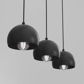 Lustră pe cablu SOOL, 3x E27/15W/230V, negru