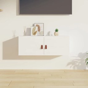 818377 vidaXL Dulap de perete, alb, 80x30x30 cm, lemn masiv de pin