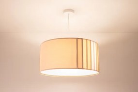 Lustră pe cablu STRIPES, 1xE27/60W/230V, Ø 60 cm, bej