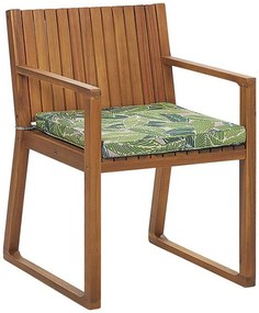 Scaun de grădină SASAN (maro deschis) (Pernă verde). 1022858