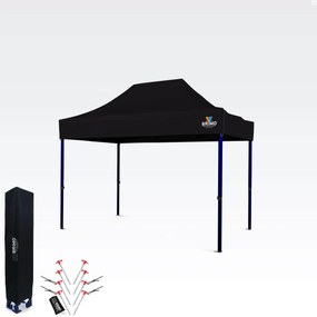 Pavilion de grădină 2x3m - fara 3 pereti - Negru