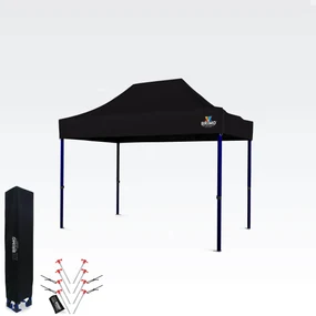 Pavilion de grădină 2x3m - fara 3 pereti - Negru