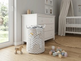 Cos pentru jucarii si rufe cu imprimeu PEGAZ STAR 35x45 cm, colorat