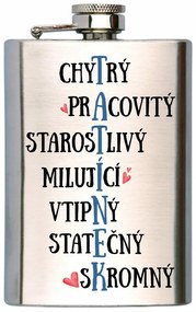 Sticlă de alcool Bohemia Gifts - Pentru tata, 200 ml