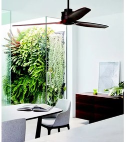 Ventilator de tavan Lucci air 210507 AIRFUSION AKMANI paulovnia/negru + telecomandă