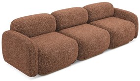 Canapea modulară portocalie/maro 270 cm Ailani – Makamii