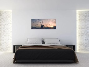 Tablou cu moară de vânt (120x50 cm)
