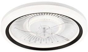 Plafonieră LED cu ventilator GEMMA LED/37W/230V alb + telecomandă