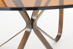Masa sticla + metal Lungo - d 120 x h 76 cm