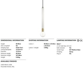 Pendul design modern PIPPIN alama antichizata