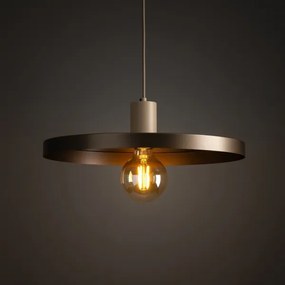 Lustră pe cablu SILA 1xE27/15W/230V d. 40 cm maro/bej