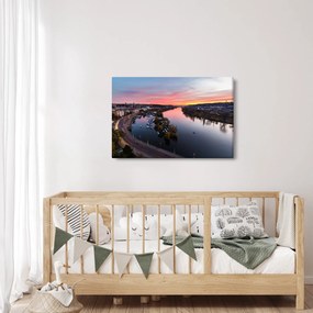 Tablou cu Praga nocturnă (90x60 cm)