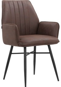 Set de scaune de sufragerie maro 2 buc. tapițat Anzo – Støraa