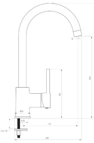 Set chiuveta bucatarie compozit si baterie graphite Deante, Zorba Graphite