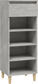 vidaXL Pantofar, gri beton, 40x36x105 cm, lemn prelucrat
