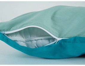 B.E.S. Petrovice Lenjerie de pat din bumbac Double face turcoaz/oliv