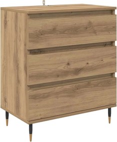 vidaXL Bufet cu sertar Stejar Artizanal 60 x 35 x 70 cm Lemn compozit