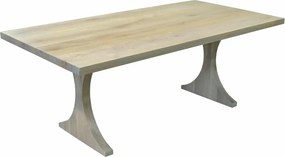 Masă stejar masiv Dining Luna blat 5 cm